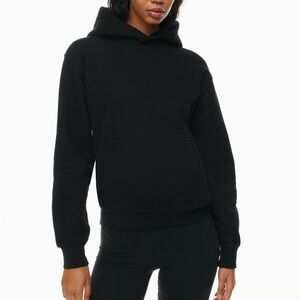 Aritzia Black Relaxed Pullover Hoodie